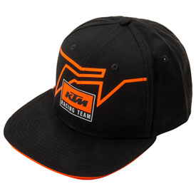 KTM Team Flat Snapback Hat  Black