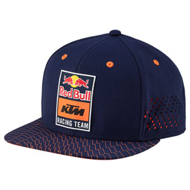 KTM Red Bull Grid Flat Snapback Hat  Navy