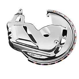 Kuryakyn Rotor Cover  Chrome With Amber Ring Of Fire