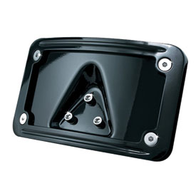 Kuryakyn Curved Laydown License Plate Mount With Frame