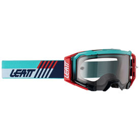 Leatt Velocity 5.5 Goggle 2024  Aqua Frame/Light Grey Lens