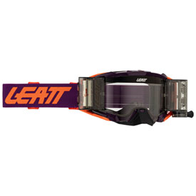 Leatt Velocity 5.5 Roll-Off Goggle  Purple Frame/Clear Lens