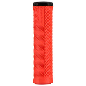 Lizard Skins Single-Sided Lock-On Charger Evo MTB Grips Fire Red