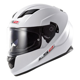 LS2 Stream Motorcycle Helmet Medium White