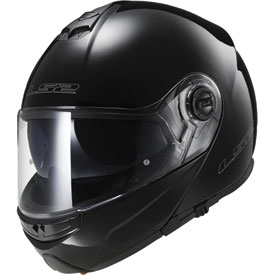 LS2 Strobe Modular Motorcycle Helmet Large Black