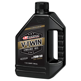 Maxima V-Twin Semi-Synthetic Oil 20W-50 32 oz.