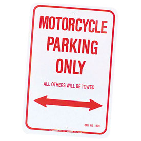 M/C Enterprises Parking Only Sign - Motorcycle