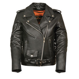 Milwaukee Leather Women's Full Length Traditional Leather Jacket