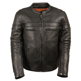 Milwaukee Leather Sporty Crossover Leather Motorcycle Jacket