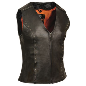 Milwaukee Leather Women's Zipper Front Motorcycle Vest