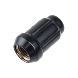 MSA Spline Drive Tapered Lug Nut 10mm x 1.25mm Thread Pitch Black