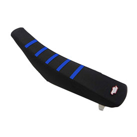 Motoseat Ribbed Traction Seat Cover  Black/Black/Blue