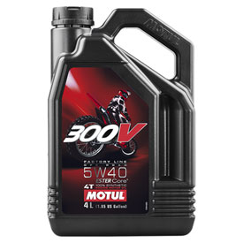 Motul 300V 4T Competition Full Synthetic Motor Oil with Ester Core 5W-40 4 Liter
