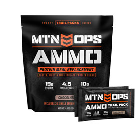 MTN OPS Ammo Trail Packs Meal Replacement - 20 Trail Packs