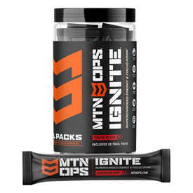 MTN OPS Ignite Trail Packs Supercharged Energy & Focus Drink - 20 Trail Packs