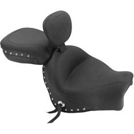 Mustang Wide Touring Studded Seat with Driver's Backrest