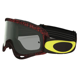 Oakley O Frame Goggle  Distress Tagline Red Yellow Frame/Dark Grey Lens