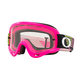 Oakley O Frame Goggle  Circuit Pink Green Frame/Clear Lens