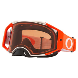 Oakley Airbrake Goggle  Tuff Blocks White Orange Frame/Prizm Bronze Lens