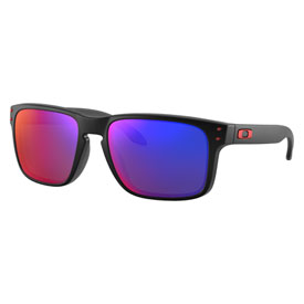 Oakley Holbrook Sunglasses Matte Black Frame/Positive Red Iridium Lens