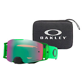 Oakley Front Line Goggle with Free Travel Pack  Moto Green Frame/Prizm MX Jade Lens
