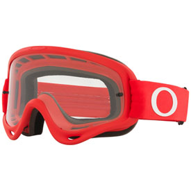 Oakley Youth XS O Frame Goggle  Moto Red Frame/Clear Lens