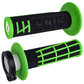 Odi V2 Emig 2.0 MX Lock-On Grips Black/Green