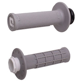 ODI MX No Waffle Lock-On Grips – Grey Soft Compound, 2/4 Stroke Motocross Enduro H36NWG