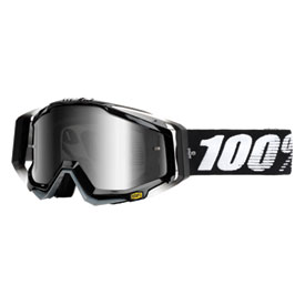 100% Racecraft Goggle  Abyss Black Frame/Silver Mirror Lens