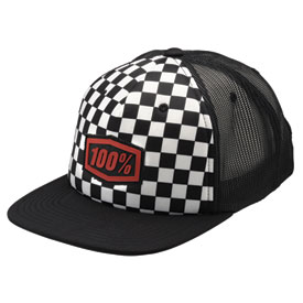 100% Youth Checkers Snapback Trucker Hat