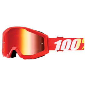 100% Strata Goggle  Furnace Frame/Red Mirror Lens