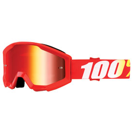 100% Youth Strata Goggle  Furnace Frame/Red Mirror Lens