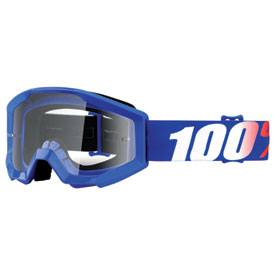 100% Youth Strata Goggle  Nation Frame/Clear Lens