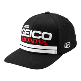 100% Geico/Honda Foxtrot Flex Fit Hat