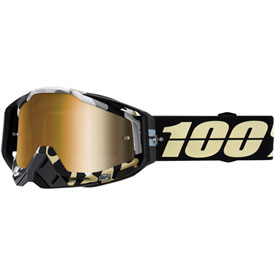 100% Racecraft Goggle  Ergoflash Frame/Gold Mirror Lens