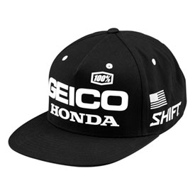 100% Geico/Honda Podium Snapback Hat