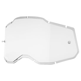 100% Goggle Replacement Lens CLEAR Strata 2 Accuri 2 Racecraft 2 NEW