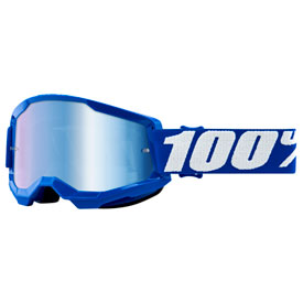 100% Strata 2 Goggle  Blue Frame/Blue Mirror Lens