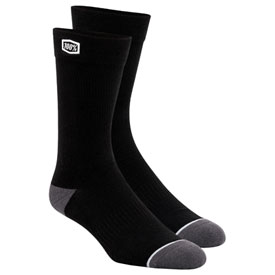 100% Solid Casual Socks Size 10-13 Black