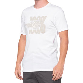 100% Hacktivist T-Shirt Medium White