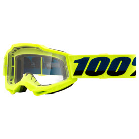 100% Youth Accuri 2 Goggle  Fluo Yellow Frame/Clear Lens