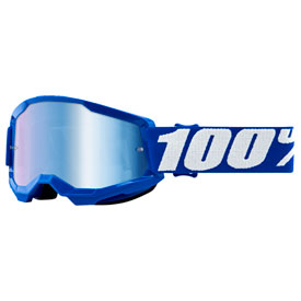 100% Youth Strata 2 Goggle  Blue Frame/Blue Mirror Lens