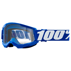 100% Youth Strata 2 Goggle  Blue Frame/Clear Lens