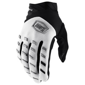 100% Airmatic Gloves Medium White/Black