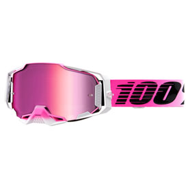 100% Armega Goggle  Harmony Frame/Pink Mirror Lens