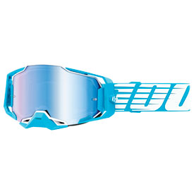 100% Armega Goggle  Oversized Sky Frame/Blue Mirror Lens