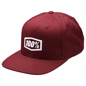100% Corpo Snapback Hat  Burgundy