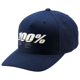 100% Staunch X-Fit Snapback Hat  Navy