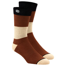 100% Trio Casual Socks Size 6-10 Camel