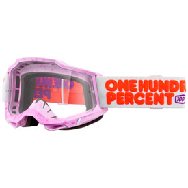 100% Accuri 2 Goggle  Hundreds Frame/Clear Lens